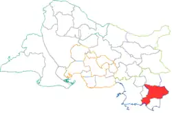 Кантон на карте департамента Буш-дю-Рон