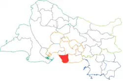 Кантон на карте департамента Буш-дю-Рон