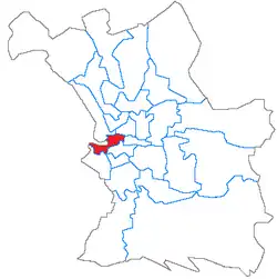 Кантон на карте департамента Буш-дю-Рон