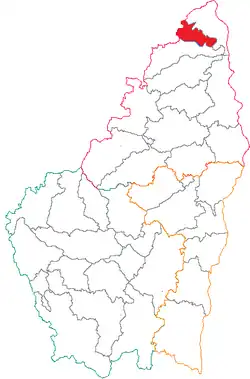 Кантон на карте департамента Ардеш