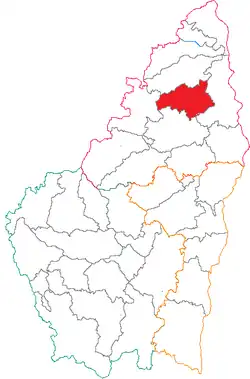 Кантон на карте департамента Ардеш