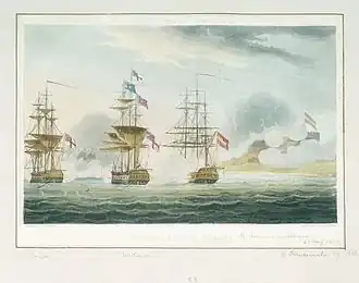 HMS Anson и HMS Arethusa: захват испанского фрегата Pomona