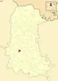 Расположение муниципалитета на карте провинции