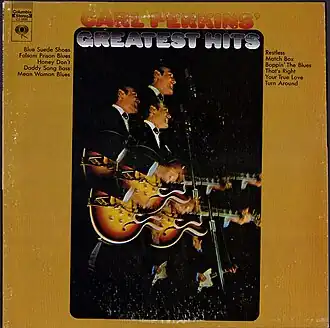 Обложка альбома Карла Перкинса «Carl Perkins’ Greatest Hits» (1969)