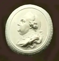Медальон с профилем курфюрста Карла Теодора. Бисквит