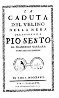 La caduta del Velino nella Nera, 1779