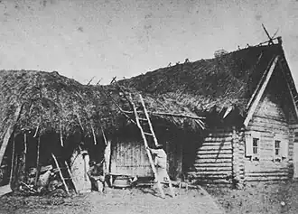 Изба в районе Средней Волги. Фото Каррик, Вильям Андреевич