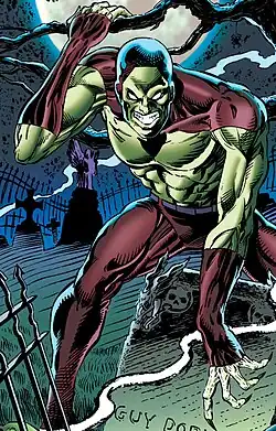 Падаль (Малькольм Макбрайд) в комиксе Spider-Man: The Jackal Files #1 (июль 1995)Художник — Гай Дориан.