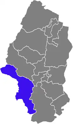 Кантон на карте департамента Верхний Рейн