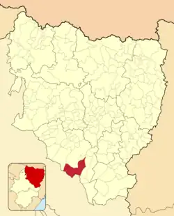 Расположение муниципалитета на карте провинции