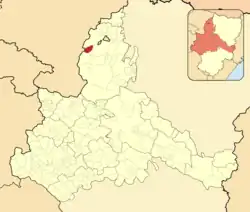 Расположение муниципалитета на карте провинции