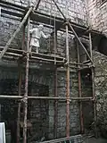Фрагмент строительных работ средневекового замка.
