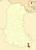 Расположение муниципалитета на карте провинции