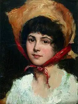 Юная девушка.