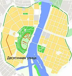 На карте города