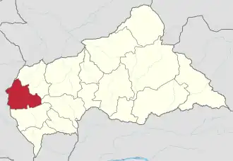 Нана-Мамбере на карте