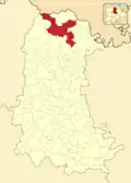Расположение муниципалитета на карте провинции