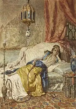 Курильщица кальяна