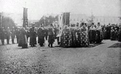 Освящение боевого знамени батальона