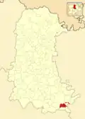 Расположение муниципалитета на карте провинции