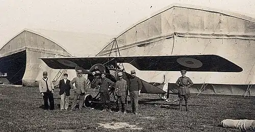 Morane-Saulnier L на французском аэродроме под Амьеном, лето 1915