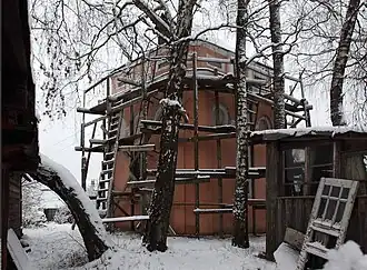 Восстановление часовни Ильи Пророка в Грибово (2009 год)