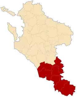 Жонзак на карте