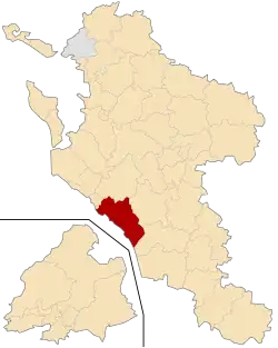 Кантон на карте департамента Приморская Шаранта