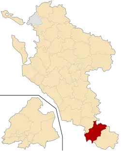 Кантон на карте департамента Шаранта Приморская