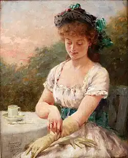 Жёлтые перчатки.