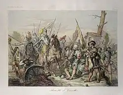 Битва при Черезоле. До 1863. Хромолитография