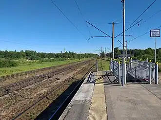 Вид с платформы на север