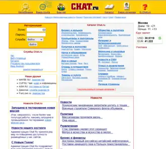Скриншот сайта Chat.Ru