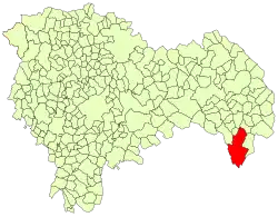 Расположение муниципалитета на карте провинции