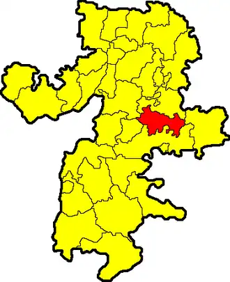 Увельский район на карте