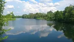 Около курорта Краинка, вид в сторону истока на восток.