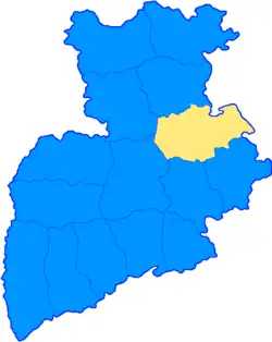 Новгород-Северский уезд на карте