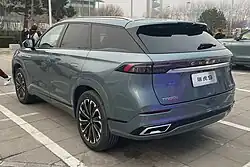 Вид экспортной версии сзади Экспортная версия Tiggo 9