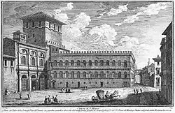 Палацетто Сан-Марко. Гравюра Дж. Вази. 1756