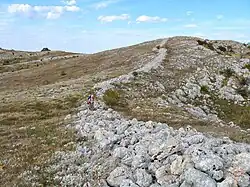 Руины длинных стен Прокопия на перевале Чигенитра-богаз