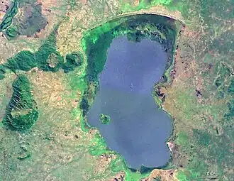 Снимок озера из NASA World Wind