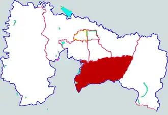 Танъинь на карте