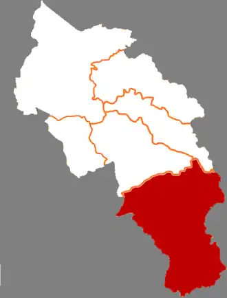 Хуэйнин на карте