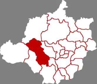 Тансянь на карте