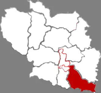 Хугуань на карте