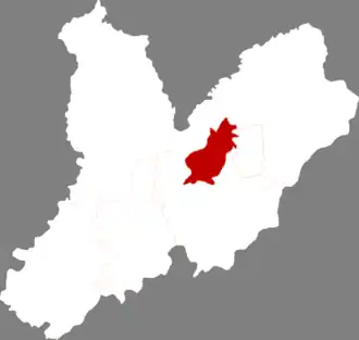 Лунчэн на карте