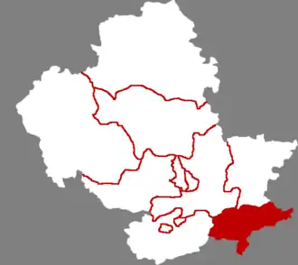 Куаньчэн-Маньчжурский автономный уезд на карте