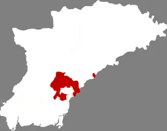 Чжэньань на карте