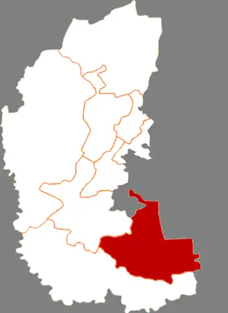 Чжаочжоу на карте