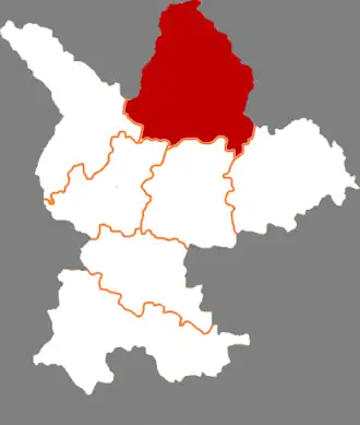 Аньдин на карте